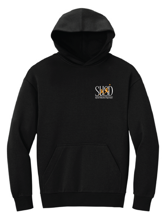 SUSD District® V.I.T.™ Fleece Hoodie Special Ed Dept Left chest