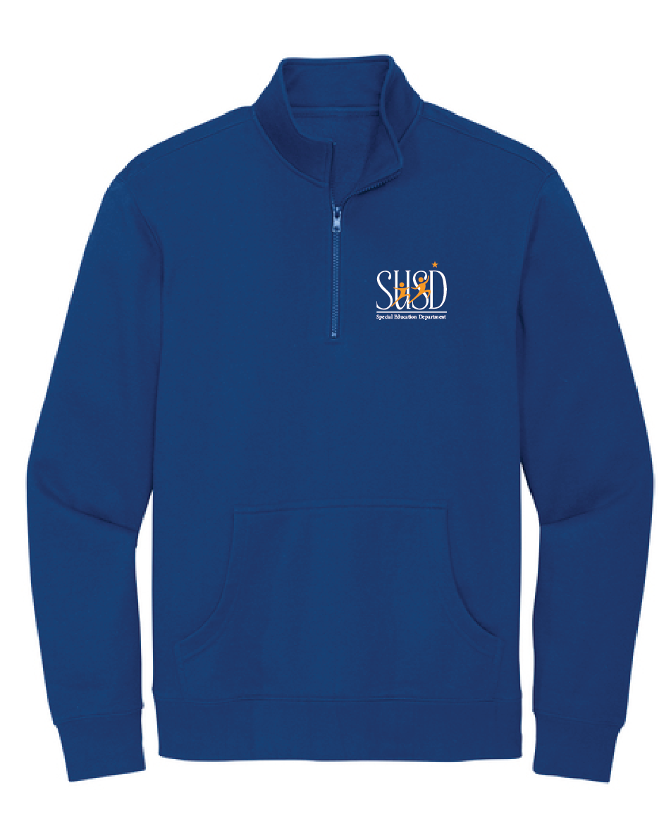 SUSD District® V.I.T.™ Fleece 1/4-Zip with front Pocket
