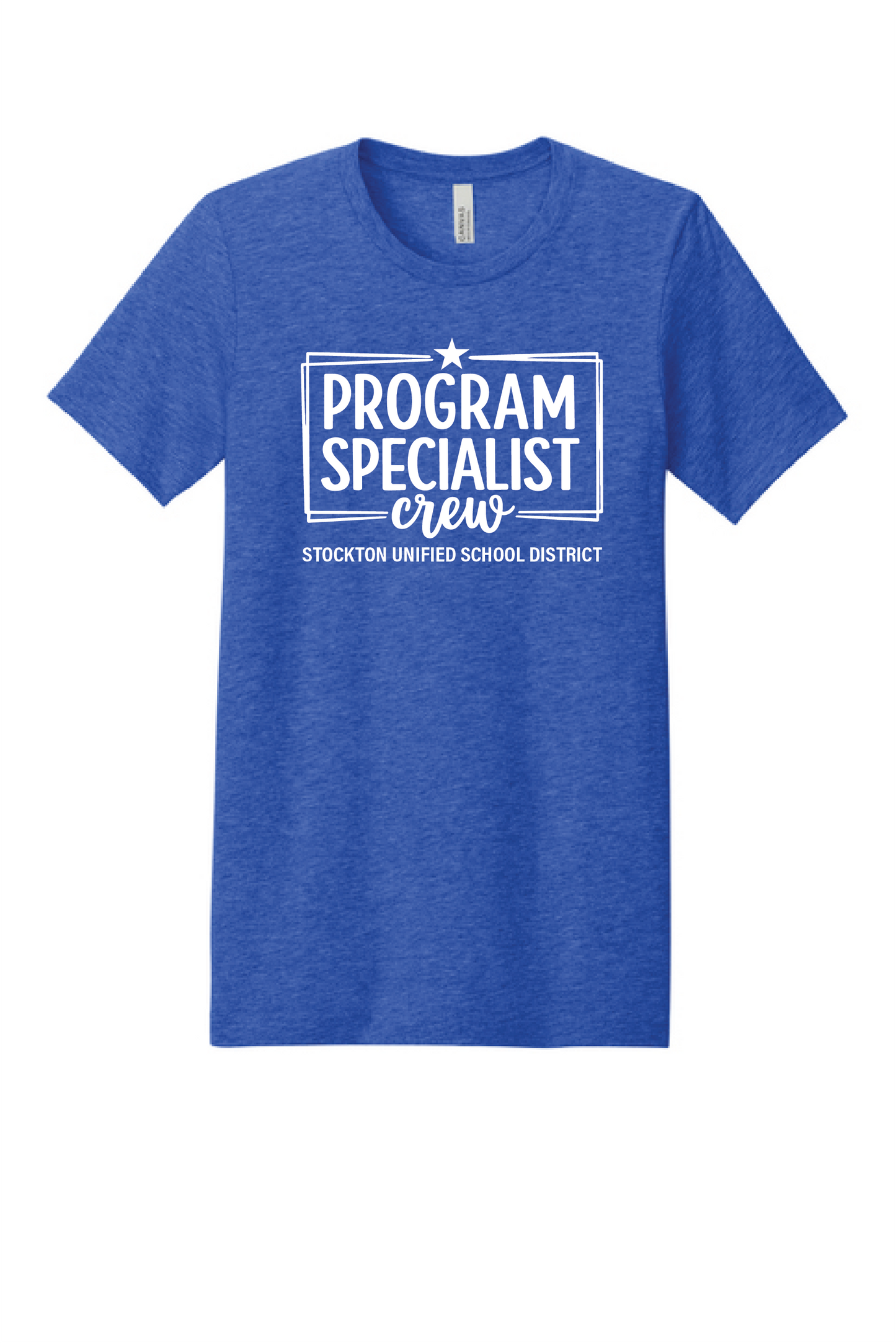 PS CREW :BELLA+CANVAS® Unisex Heather CVC Short Sleeve Tee